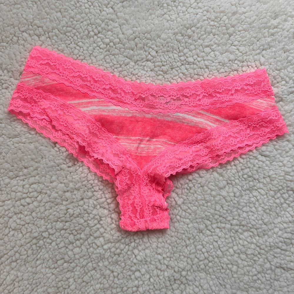 NWT Victoria's Secret Hot Pink Cheeky